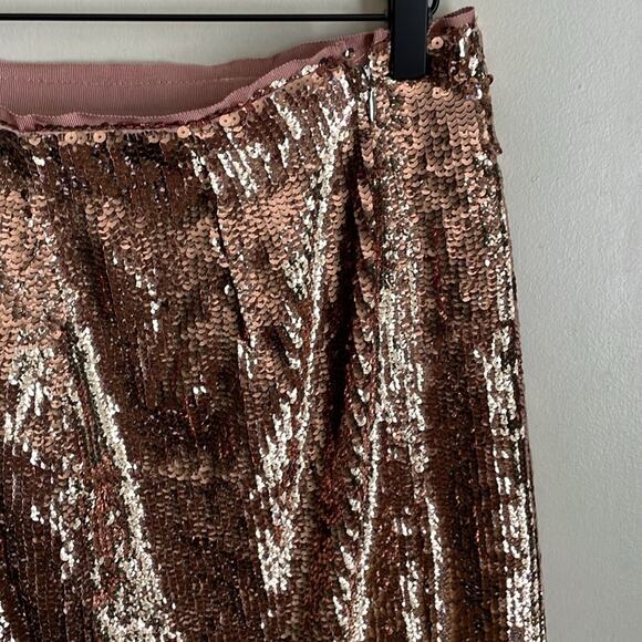 J. Crew Rose Gold Sequin Skirt - Picture 7 of 15